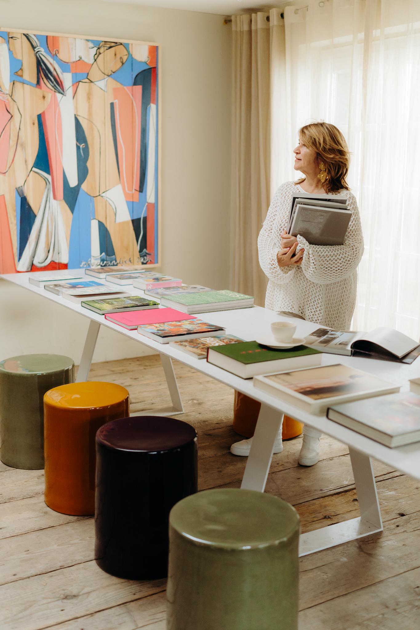 contemporary glazed ceramic side tables/stools For Sale 5