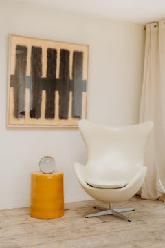 contemporary glazed ceramic side tables/stools