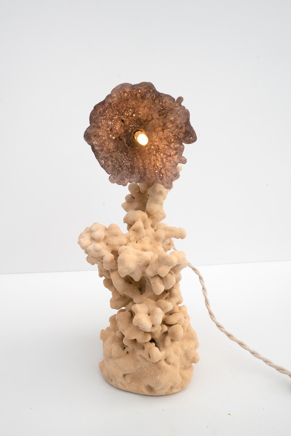 French Contemporary Goetite Lamp For Sale