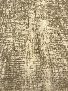 Contemporary Gold, Beige, Handmade Wool and Silk Rug by Doris Leslie Blau