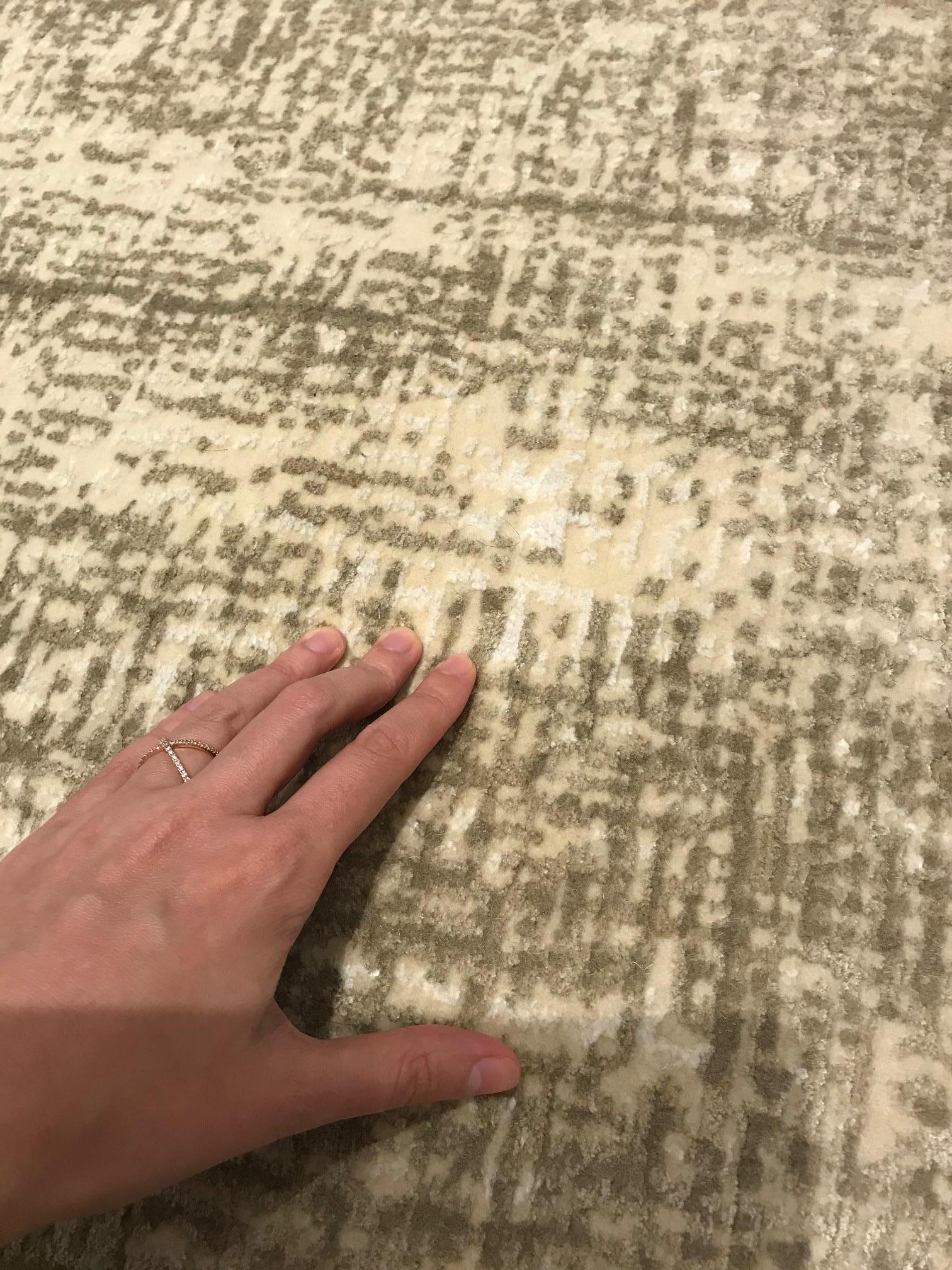 Contemporary Gold, Beige, Handmade Wool and Silk Rug by Doris Leslie Blau In New Condition For Sale In New York, NY