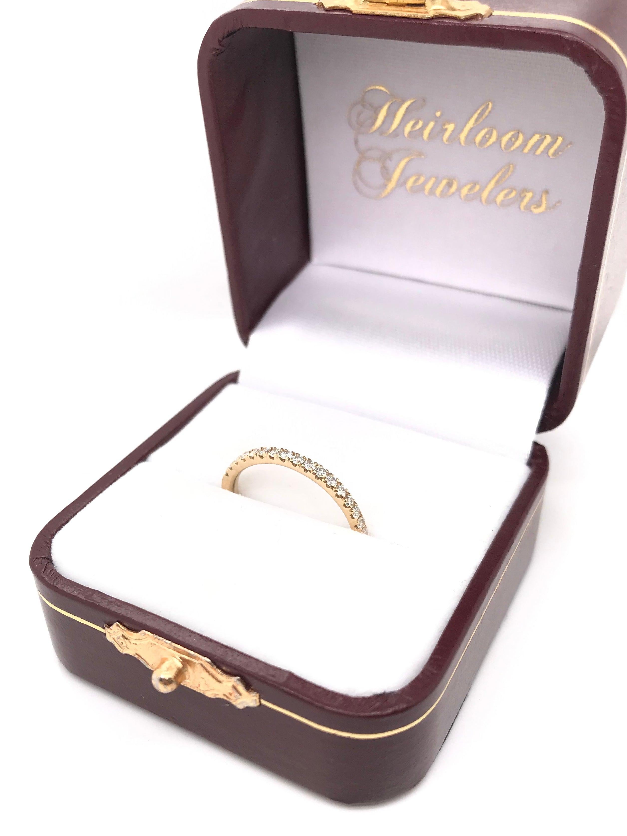 Contemporary Gold Diamond Band For Sale 6