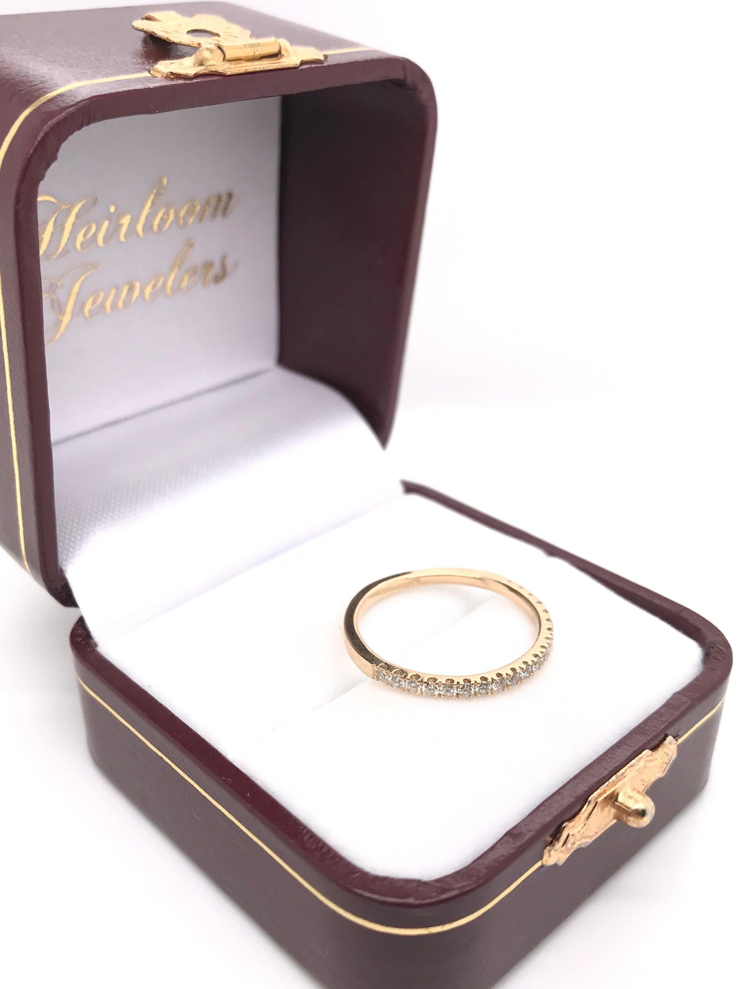 Contemporary Gold Diamond Band For Sale 7