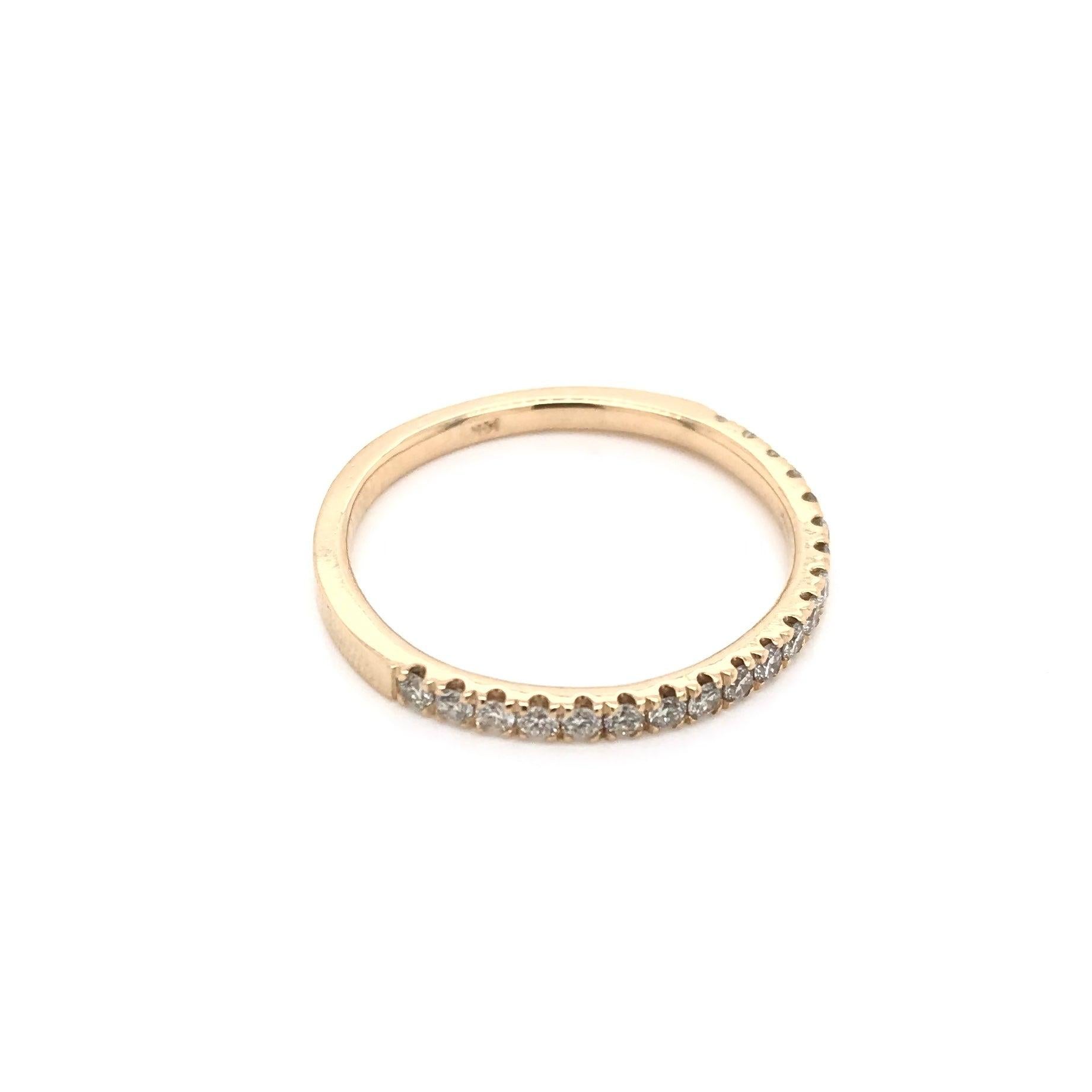 Women's Contemporary Gold Diamond Band For Sale