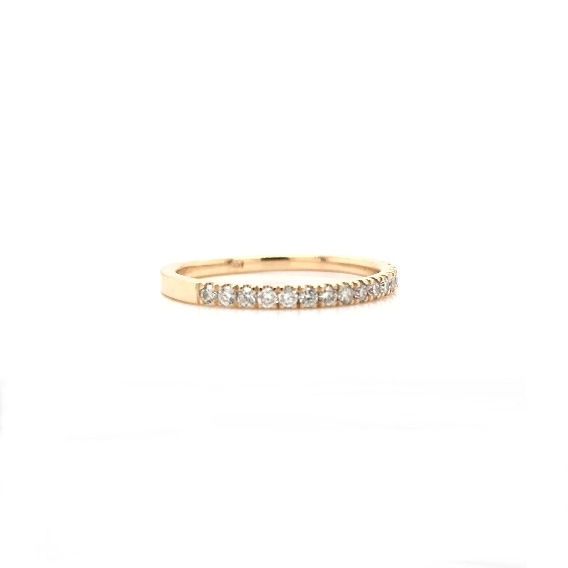 Contemporary Gold Diamond Band For Sale 1