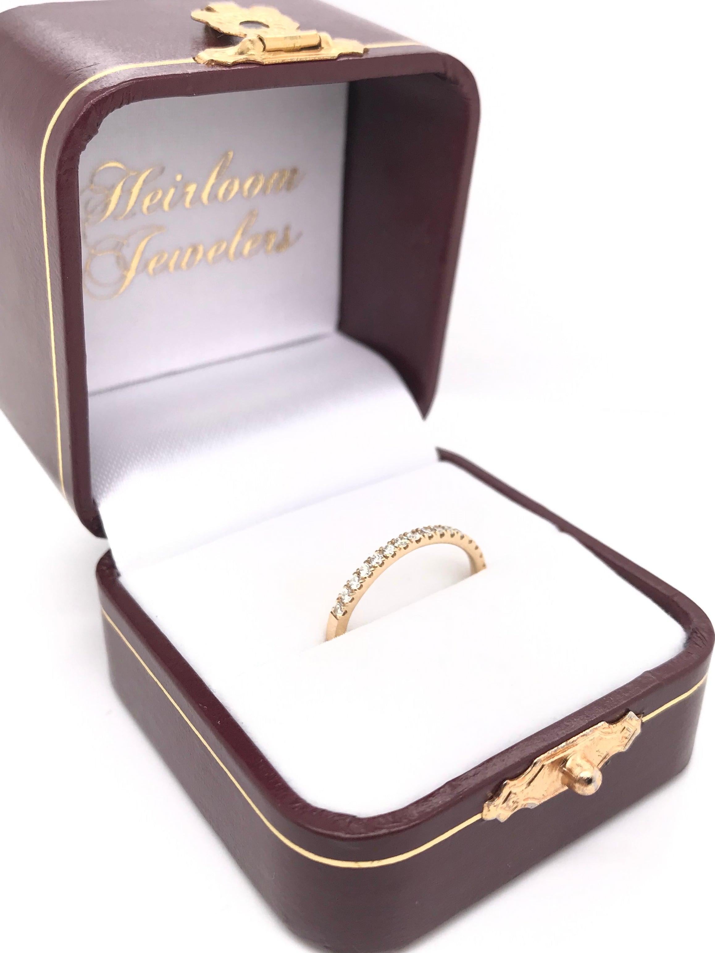 Contemporary Gold Diamond Band For Sale 4