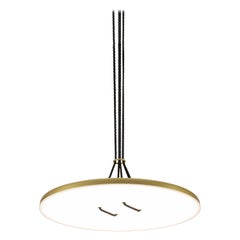 Zeitgenössische Gold-Hängelampe „Button“, 60 cm