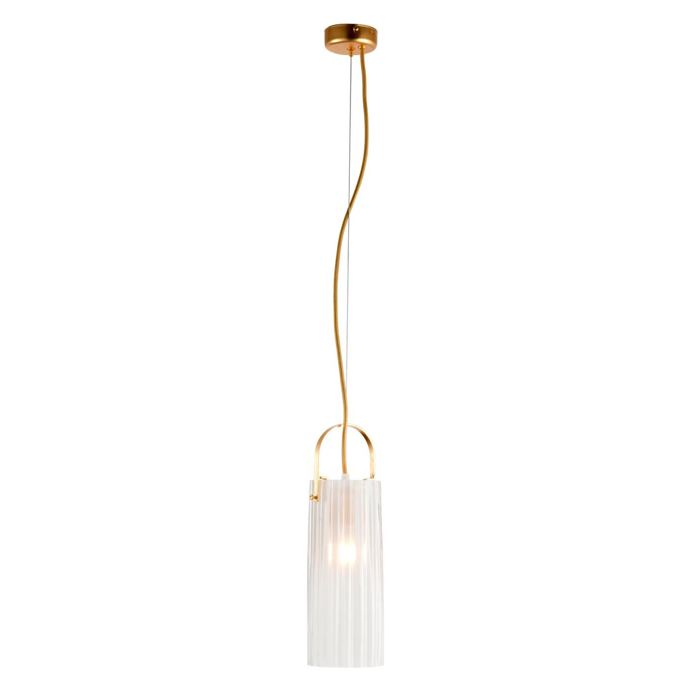 Contemporary Gold Pendant Lamp For Sale
