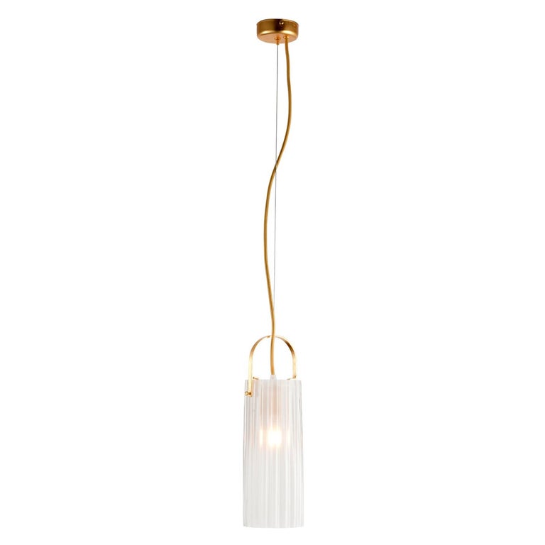 Contemporary Gold Pendant Lamp For Sale at 1stDibs