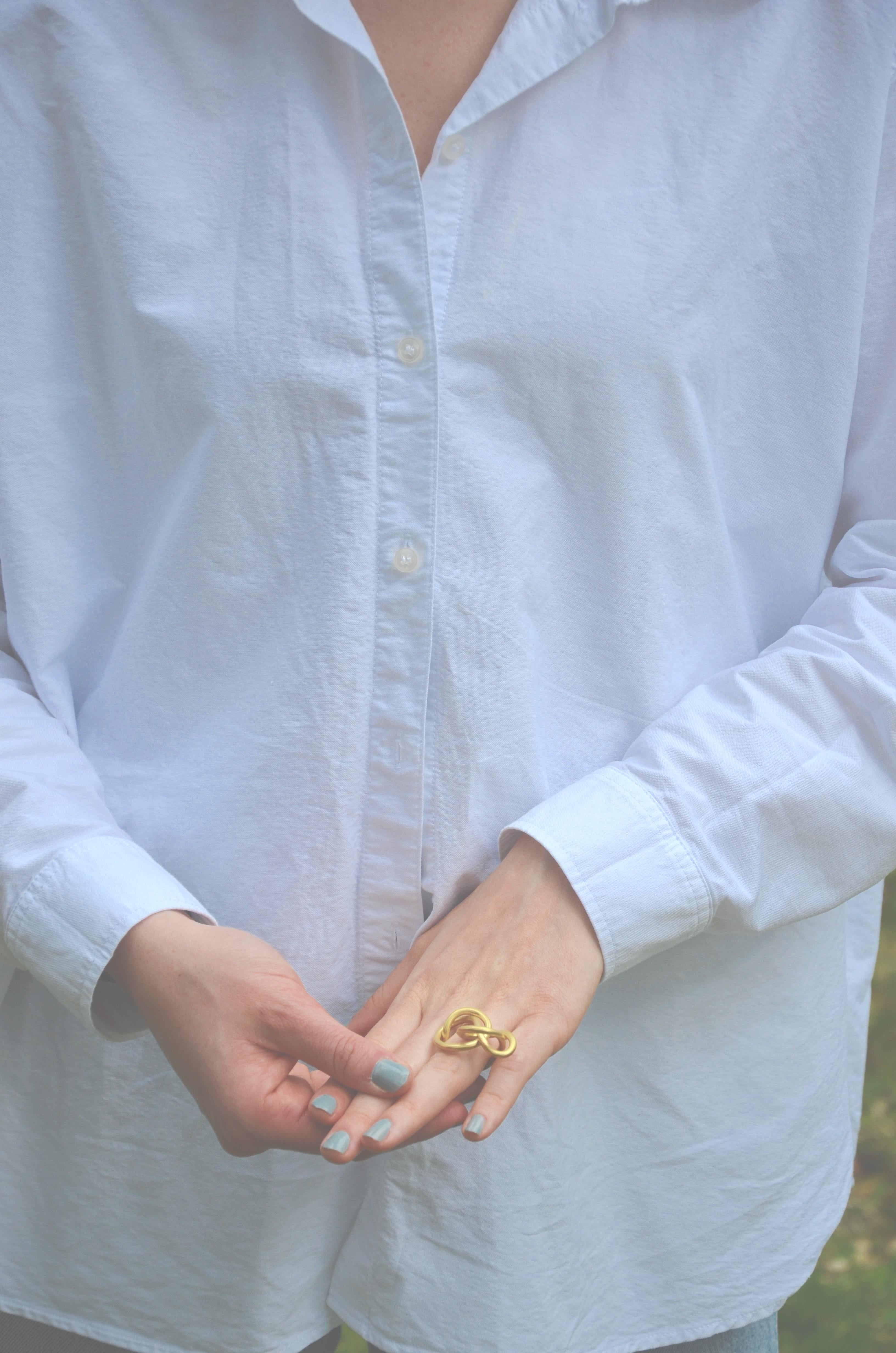 Contemporary Gold Plated Cocktail Ring In New Condition For Sale In Schwaz, Tirol