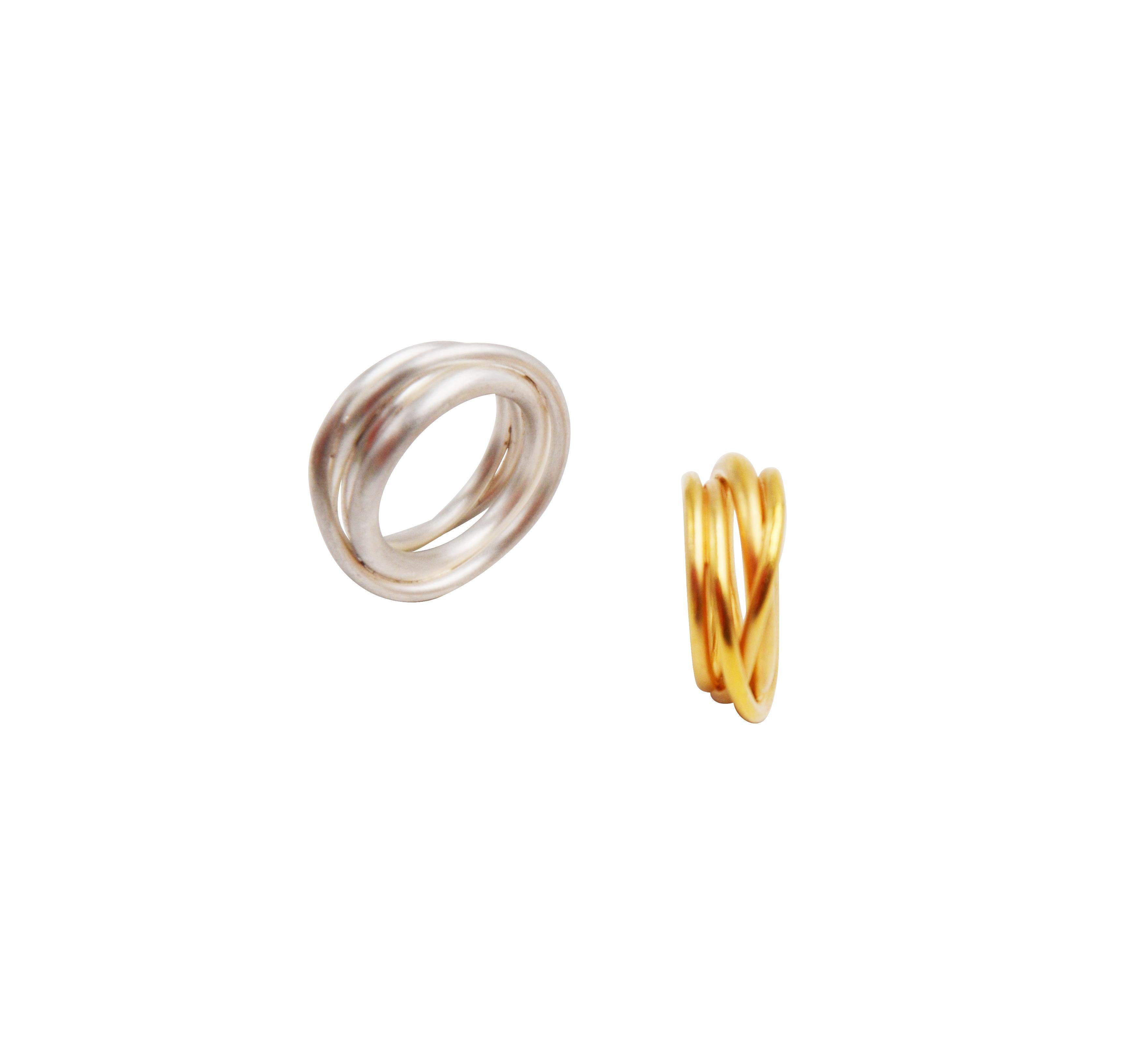 Contemporary Gold plated Silver Cocktail Ring

This piece of fine jewellery can be customized, using  Gold, Silver and Gold plated Silver in different sizes.. 
Please get in touch with us to discuss further details.

Minimalist, modern, elegant -