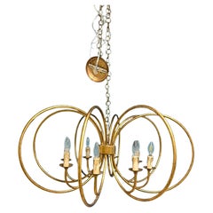 Contemporary Gold Ring Chandelier