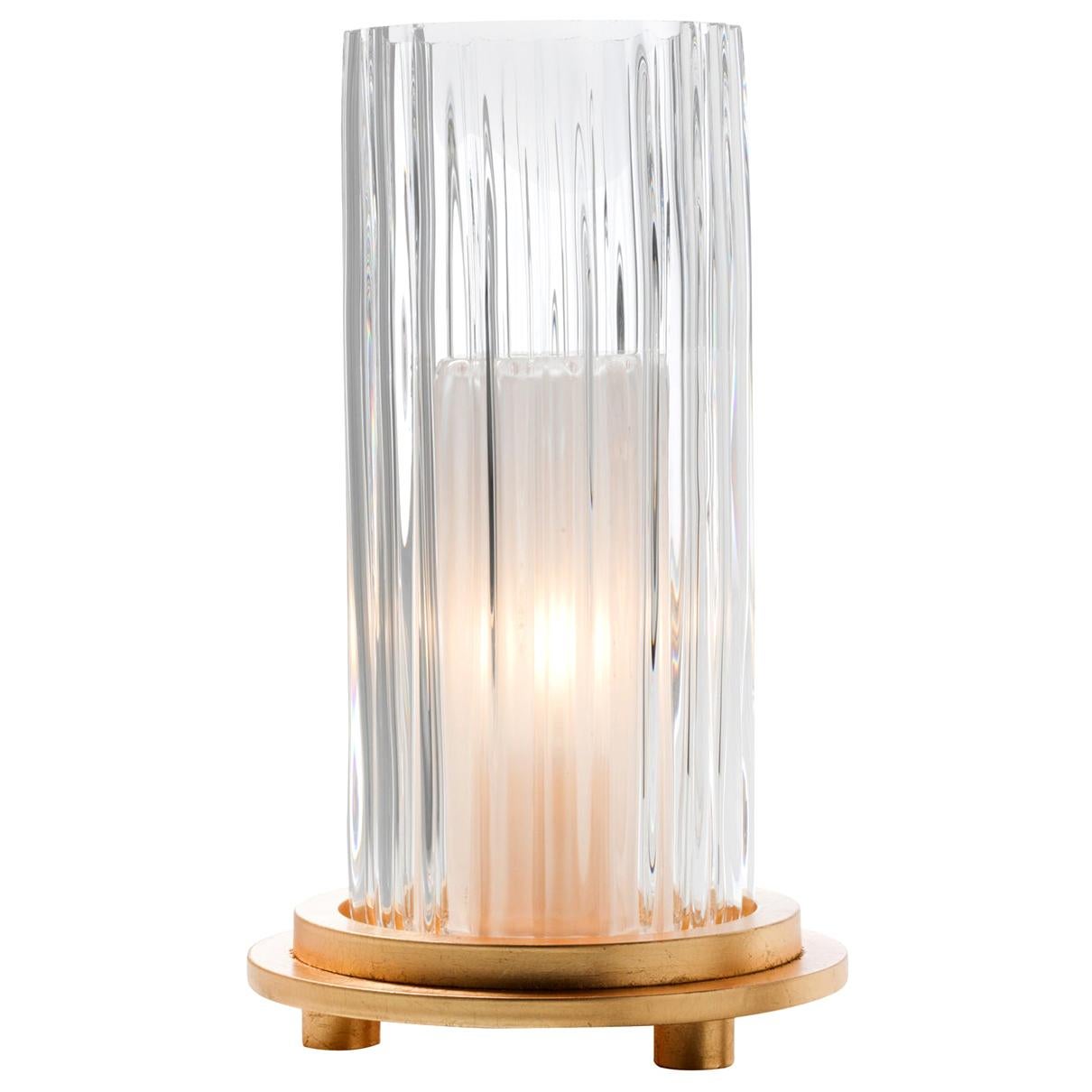 Lampe de table contemporaine en or