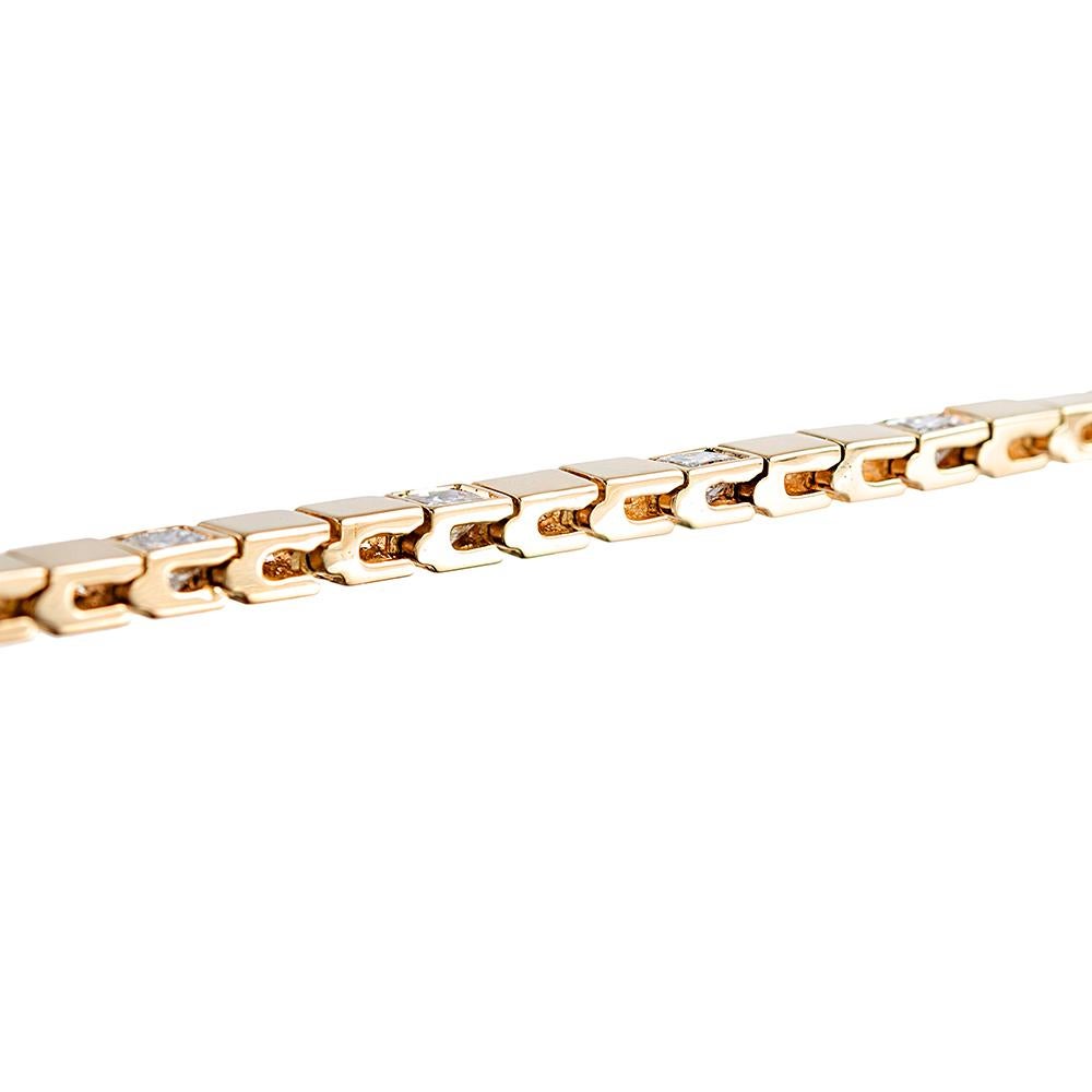 Contemporary Golden Diamond Cube Bracelet In Good Condition In Carmel-by-the-Sea, CA