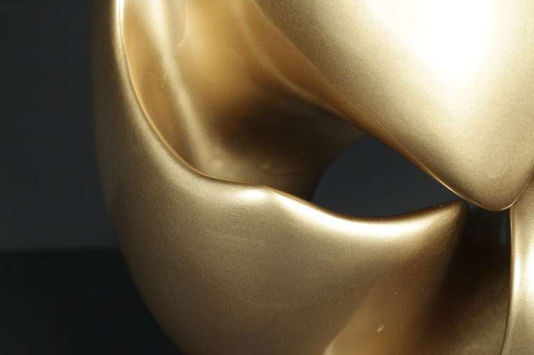 French Contemporary Golden Sculpture