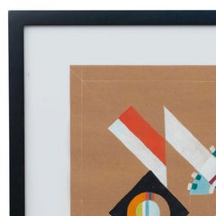 Peinture abstraite contemporaine à la gouache