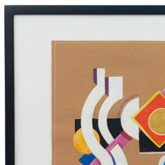 Pittura astratta contemporanea a guazzo