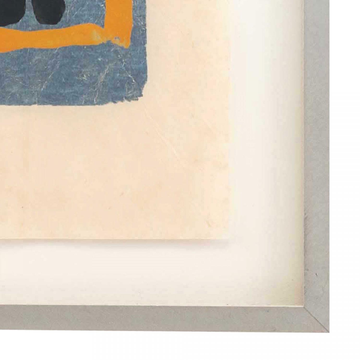 Contemporary Gouache Abstract Painting (Moderne) im Angebot