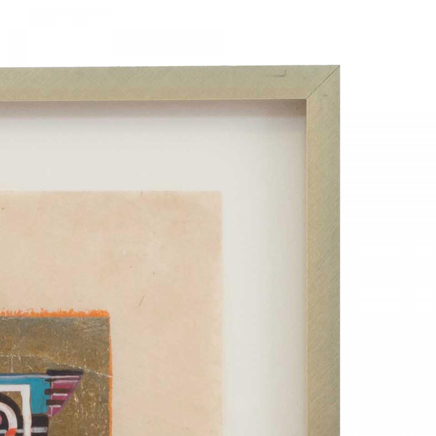 Contemporary Gouache Abstract Painting (Moderne) im Angebot