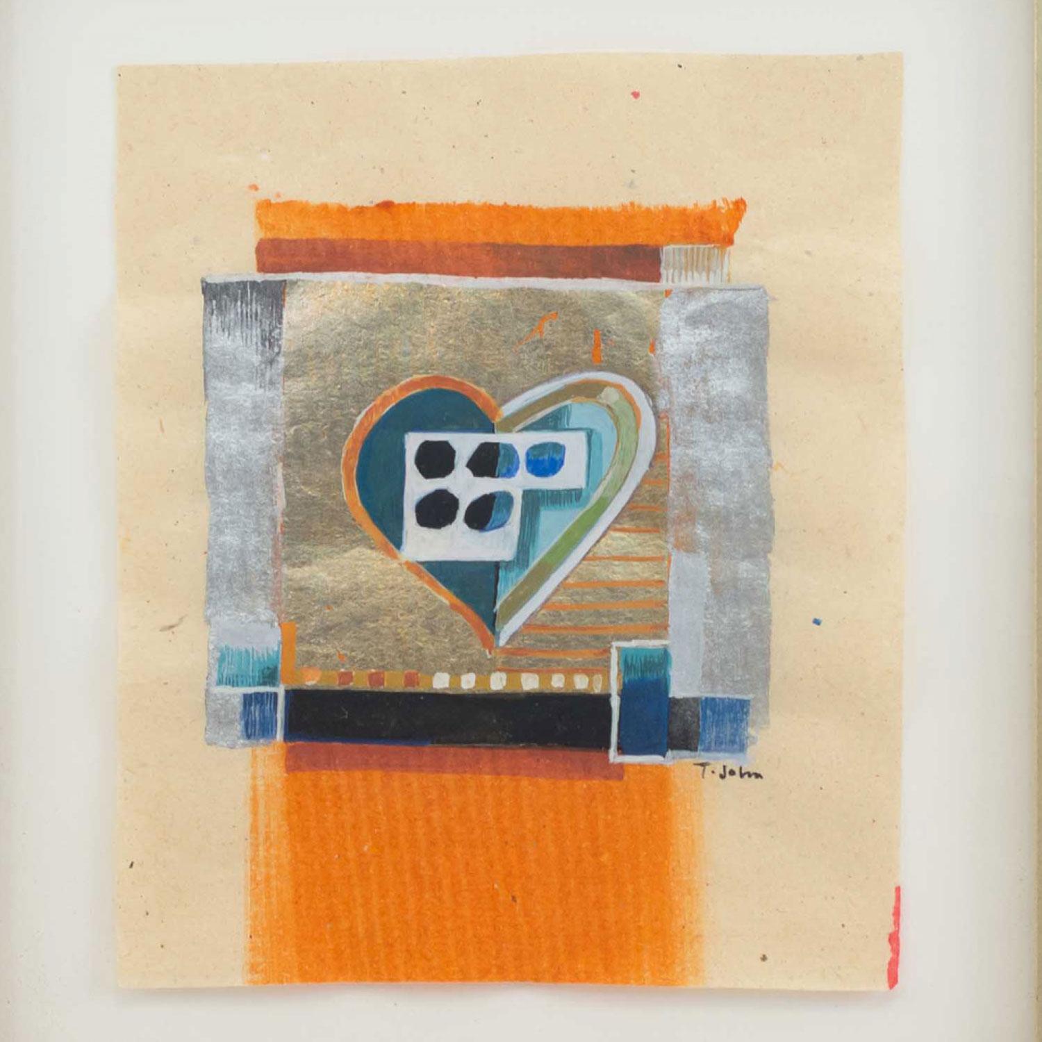 Contemporary Gouache Abstract Painting (amerikanisch) im Angebot