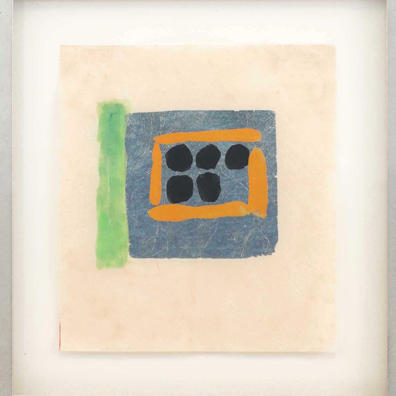 Contemporary Gouache Abstract Painting (amerikanisch) im Angebot