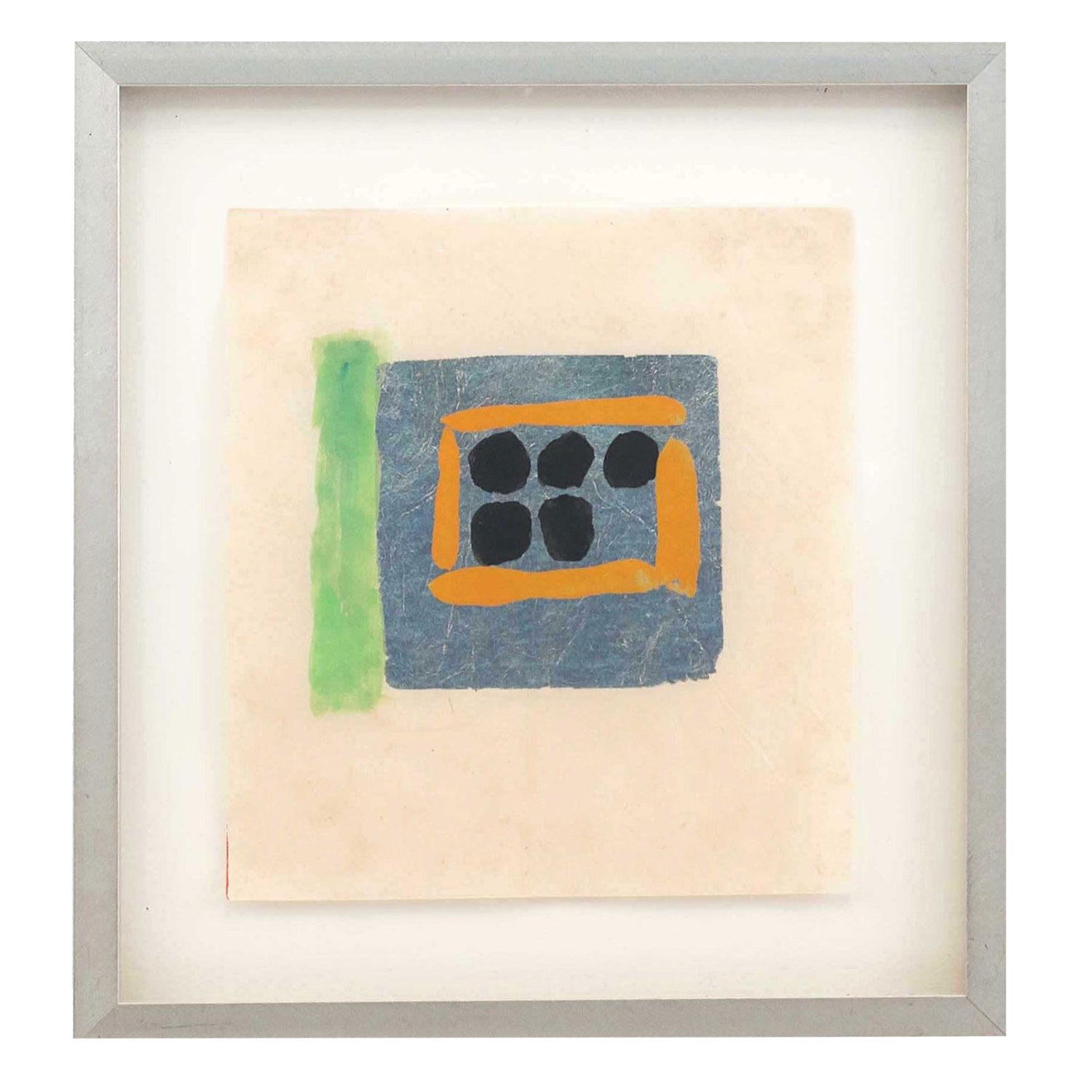 Contemporary Gouache Abstract Painting