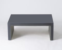 Contemporary Gradient Resin Coffee Table / Side Table in Gray by Facture