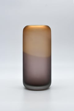 Contemporary Gradienti Vase Medium, Amber-Tourmaline by Laura Sattin