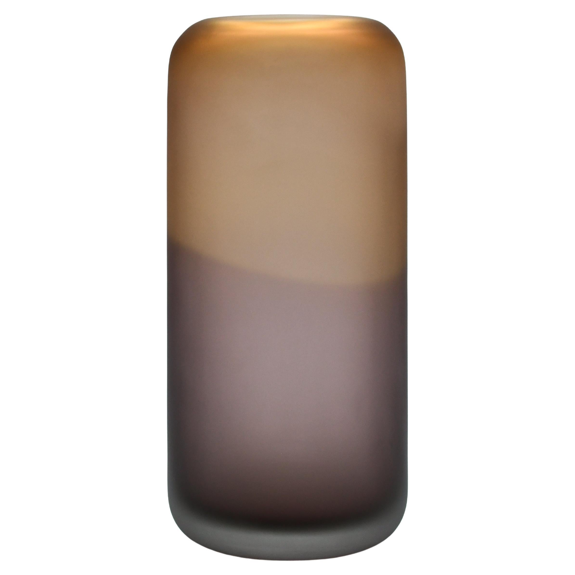 Contemporary Gradienti Vase Medium, Amber-Tourmaline by Laura Sattin