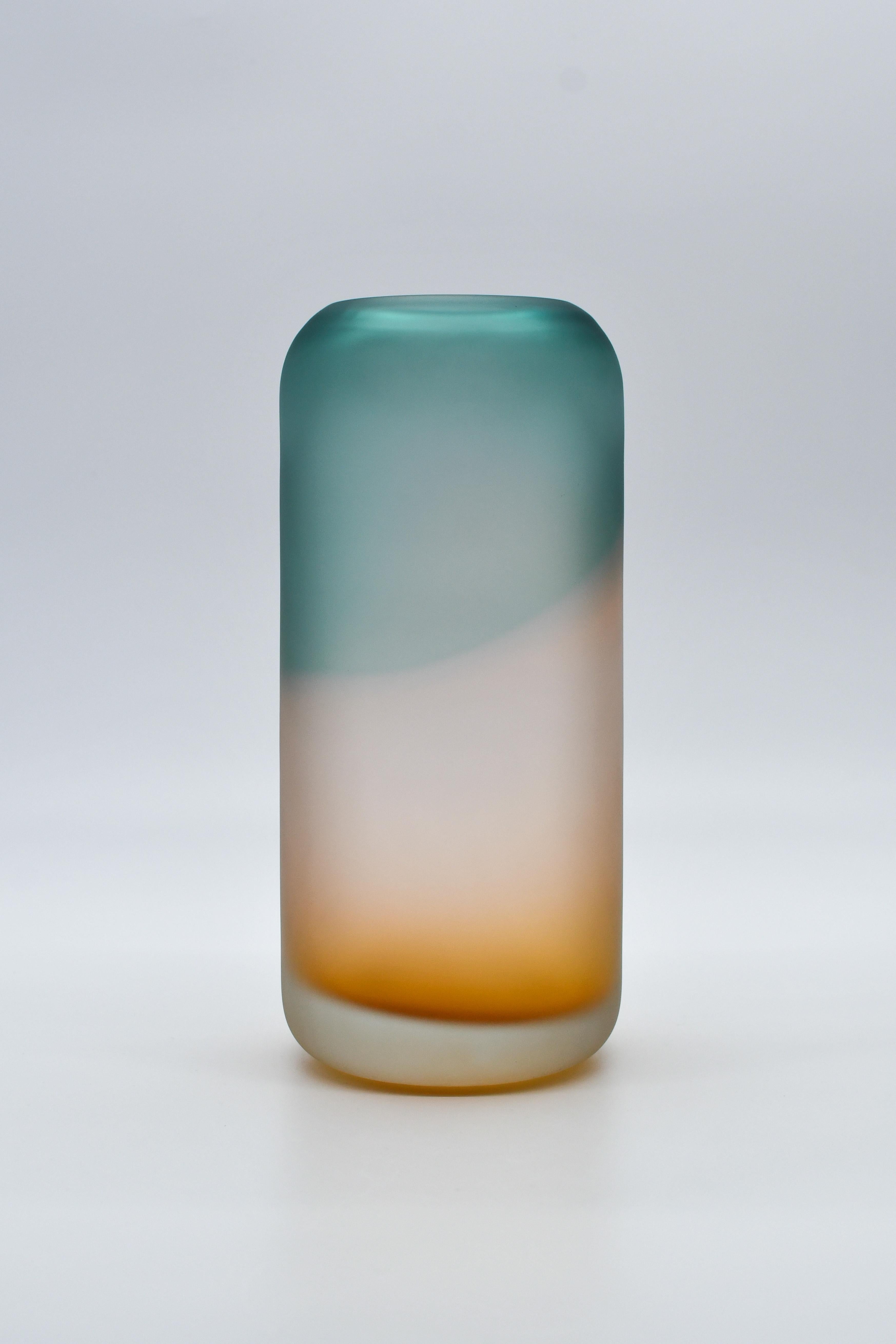 Vaso Gradienti Contemporary Medium, Pine Tree Green-Aurora di Laura Sattin In condizioni Nuovo in vendita a 1204, CH