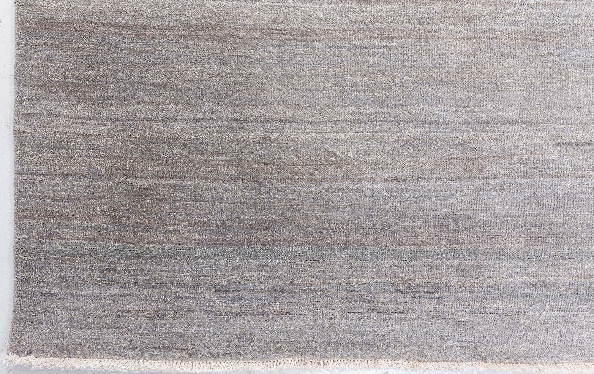 Contemporary Gray Hand-Knotted Wool Rug by Doris Leslie Blau In New Condition For Sale In New York, NY