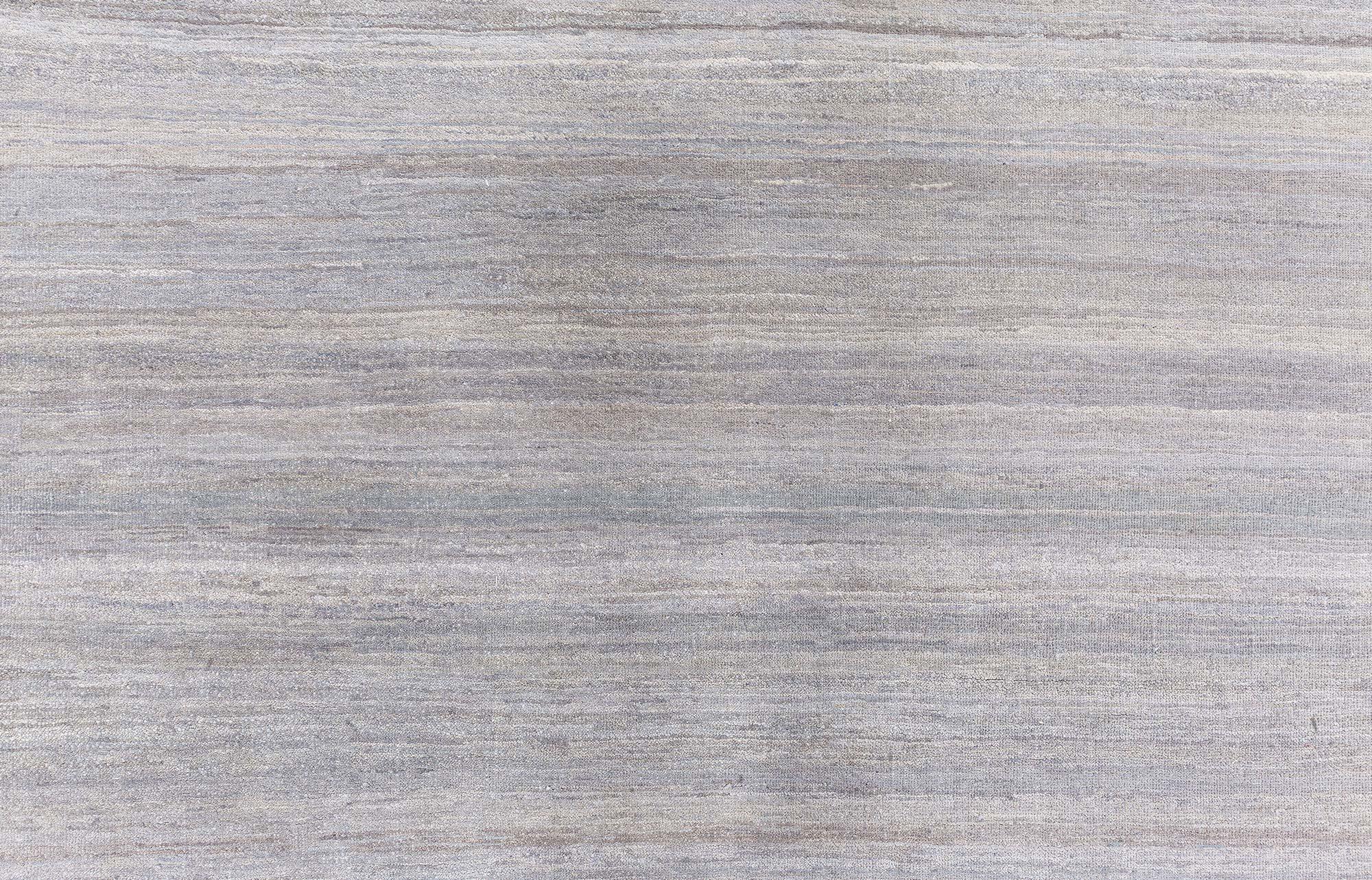 Contemporary Gray Hand-Knotted Wool Rug by Doris Leslie Blau For Sale 1