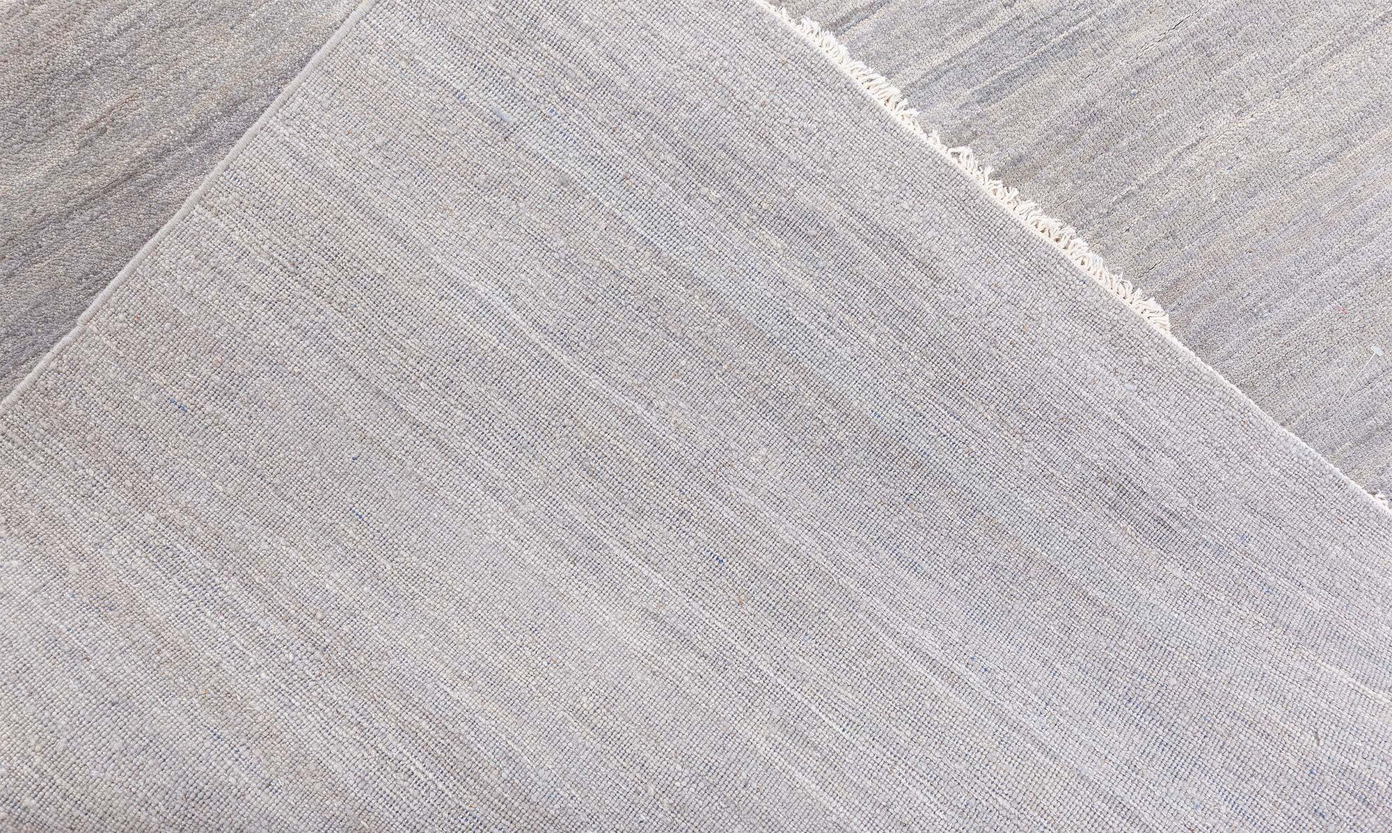 Contemporary Gray Hand-Knotted Wool Rug by Doris Leslie Blau For Sale 2