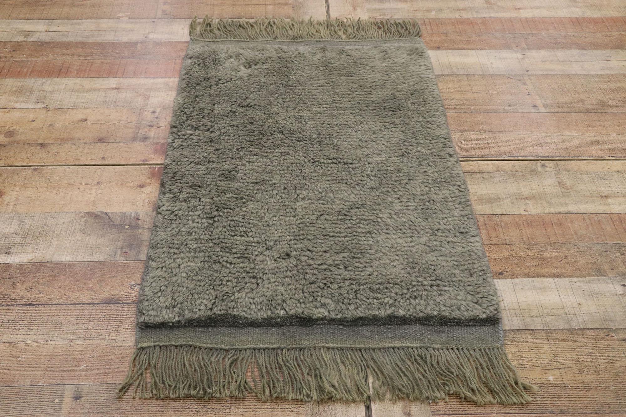 Contemporary Gray Moroccan Rug For Sale 1