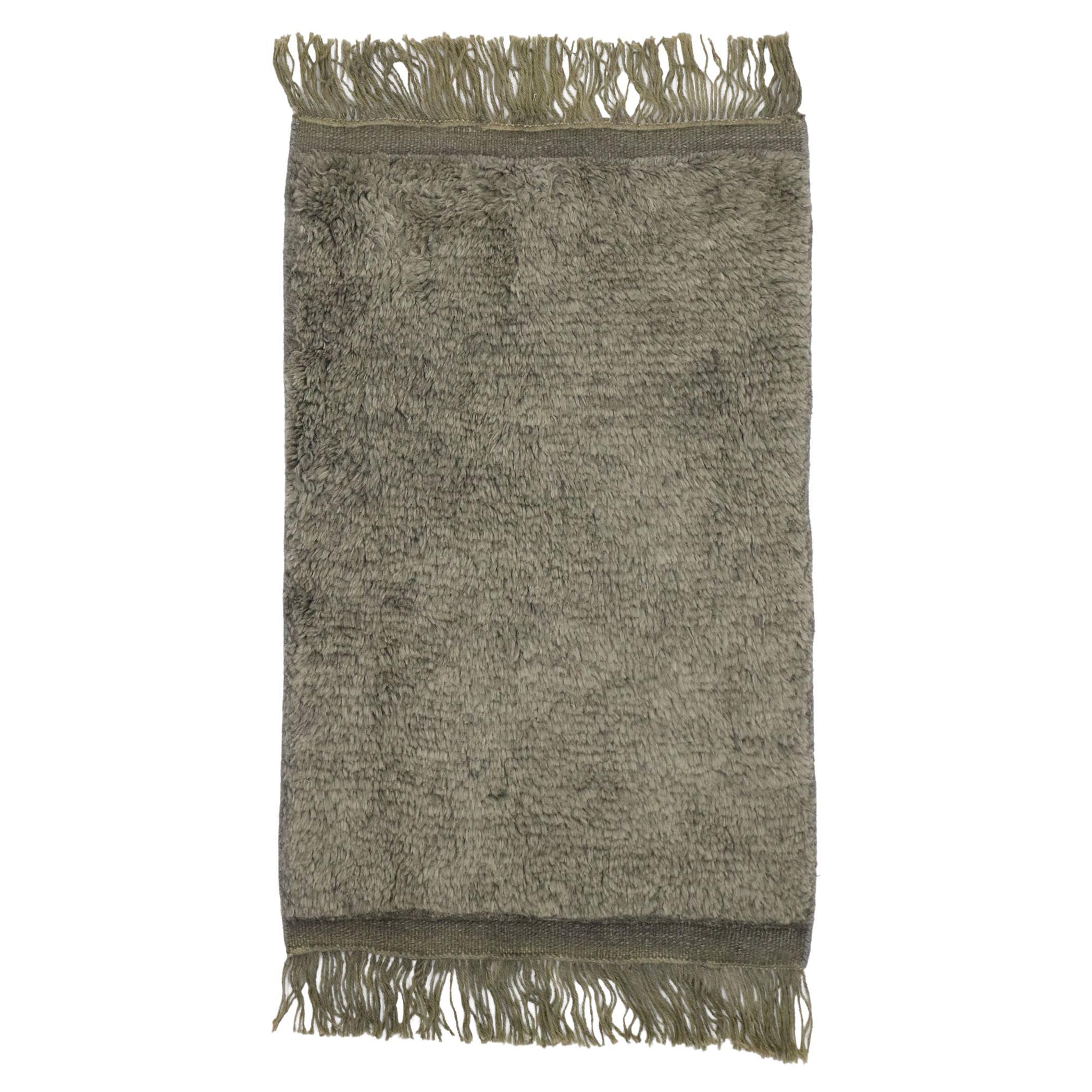 Contemporary Gray Moroccan Rug