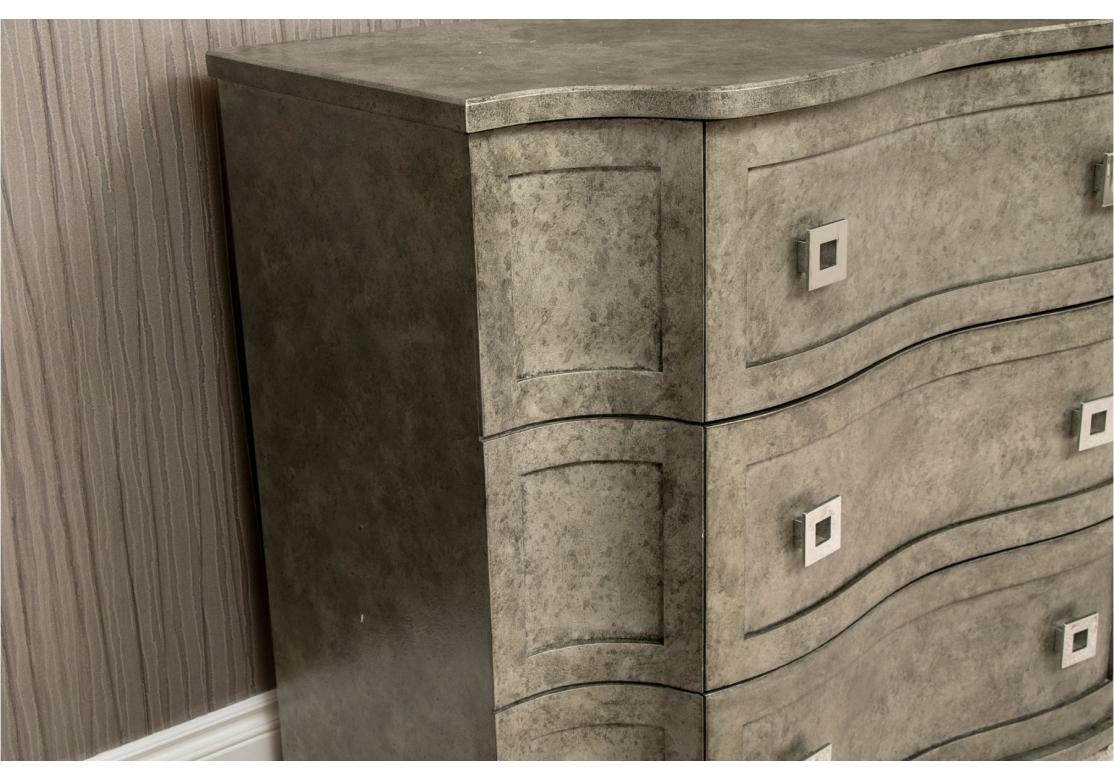 Contemporary Gray Painted Chest For Sale 1