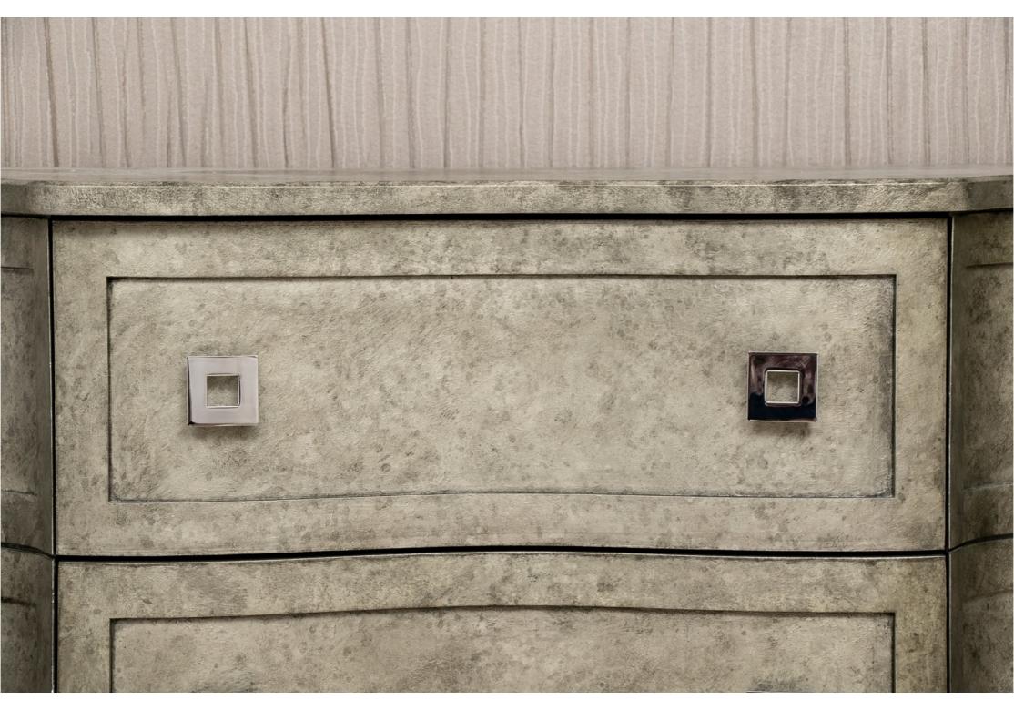 Contemporary Gray Painted Chest For Sale 2