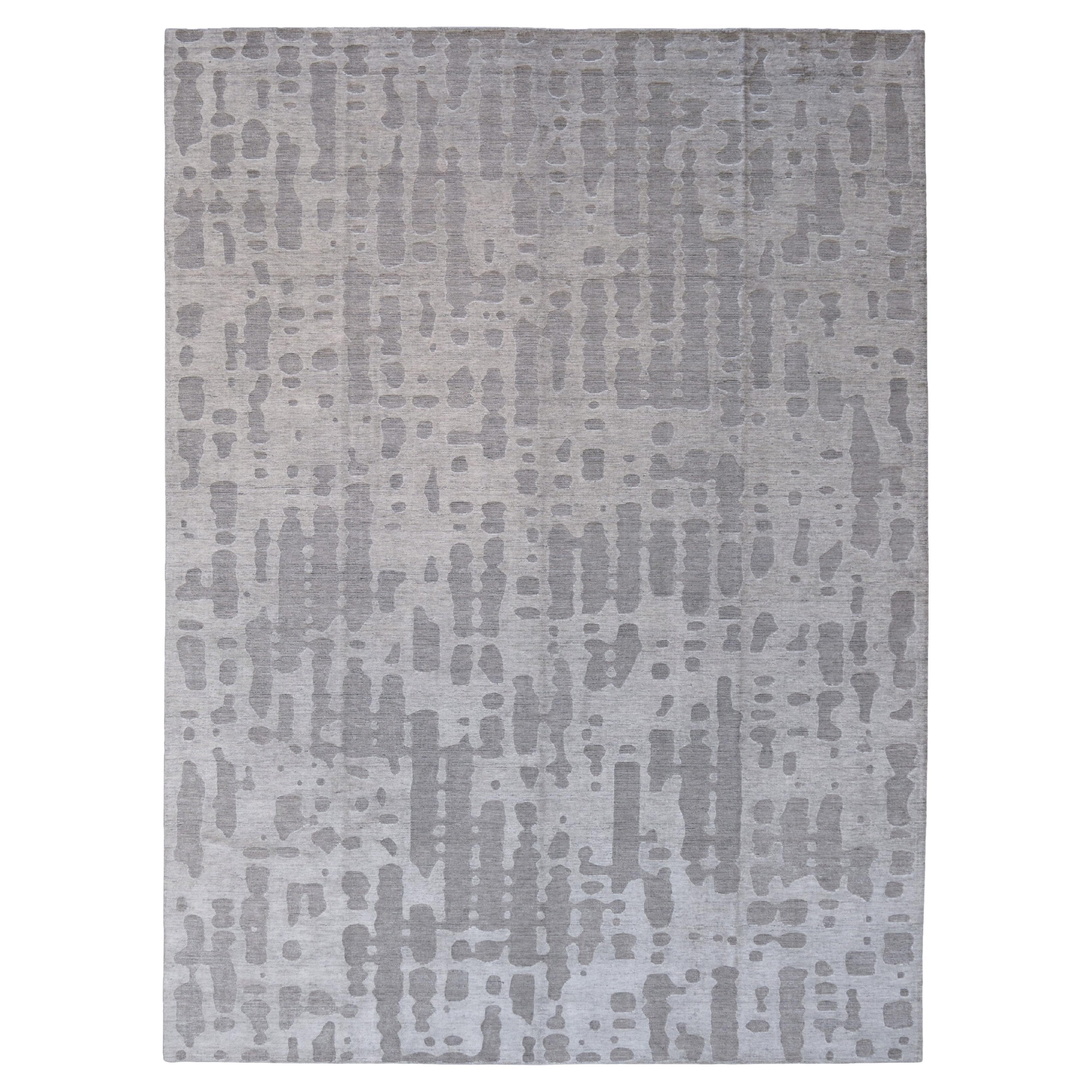 Contemporary Gray Rug 10'1''x13'9''