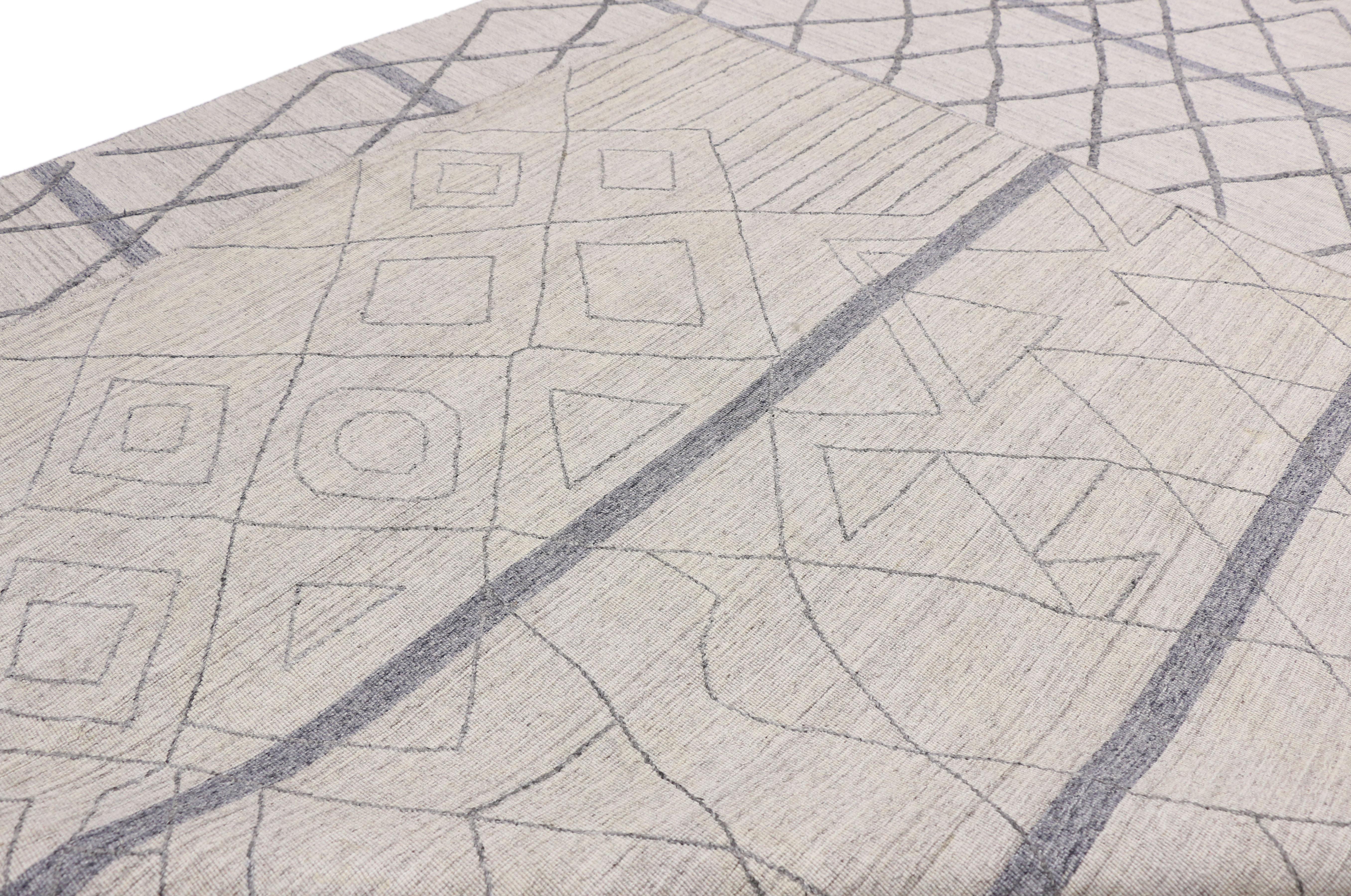 gray moroccan rug