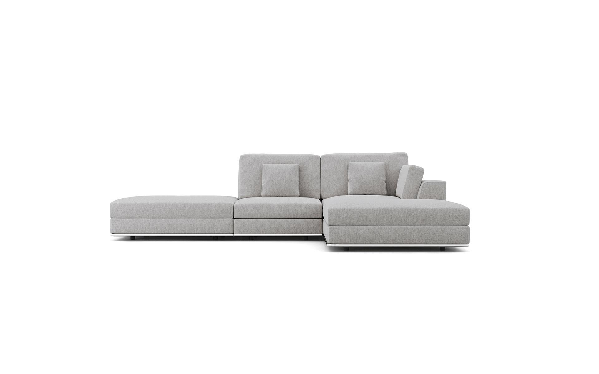 Contemporary Gray Modular Sectional Sofa 1