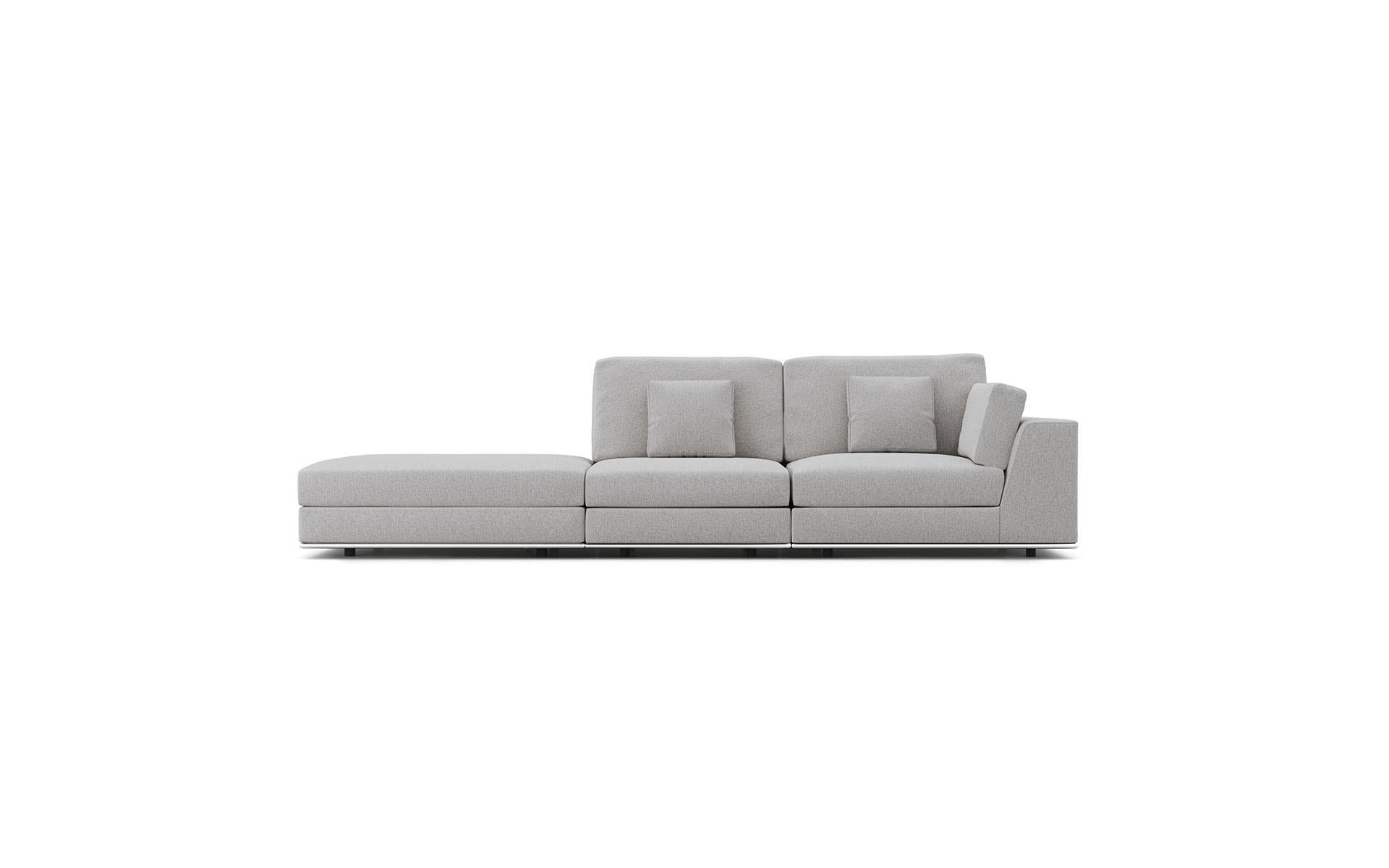 Contemporary Gray Modular Sectional Sofa 3