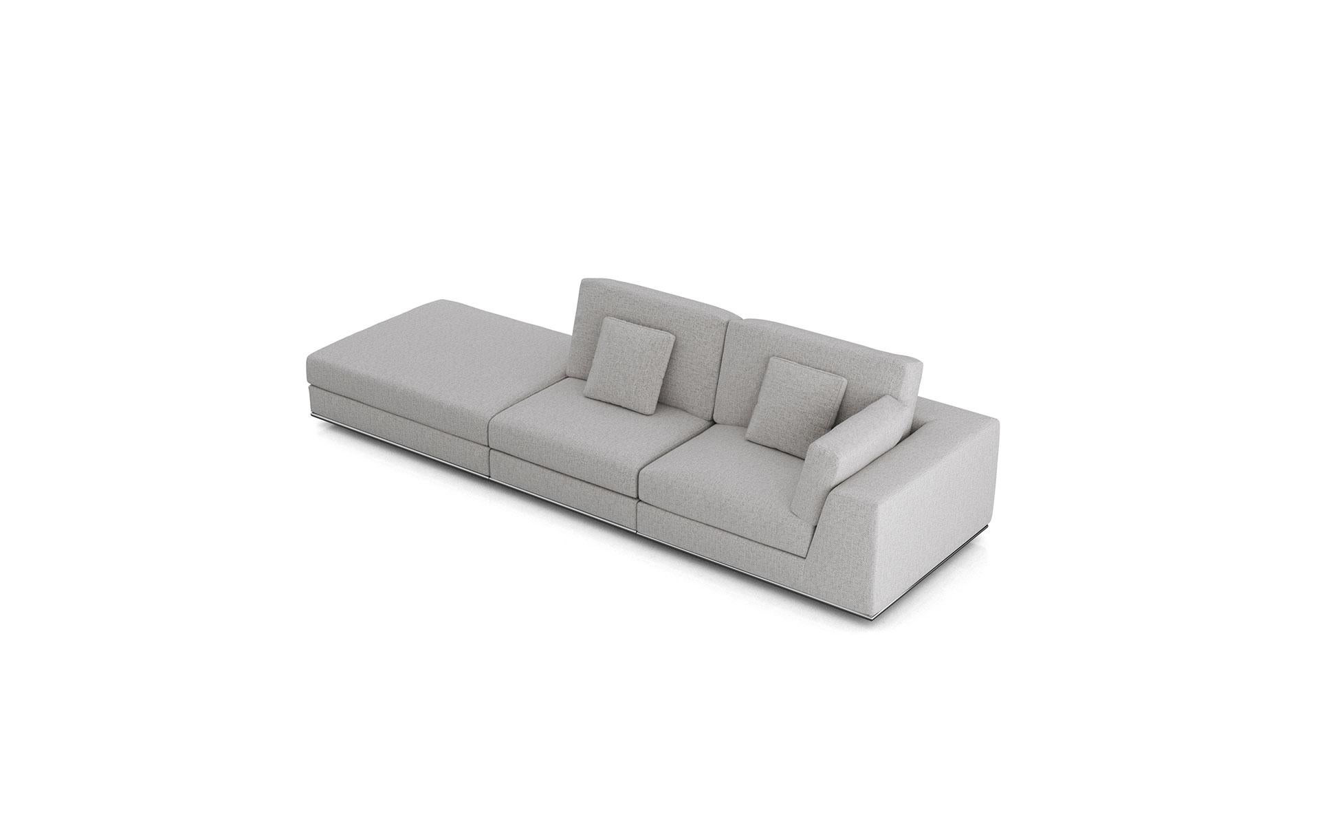 Contemporary Gray Modular Sectional Sofa 4