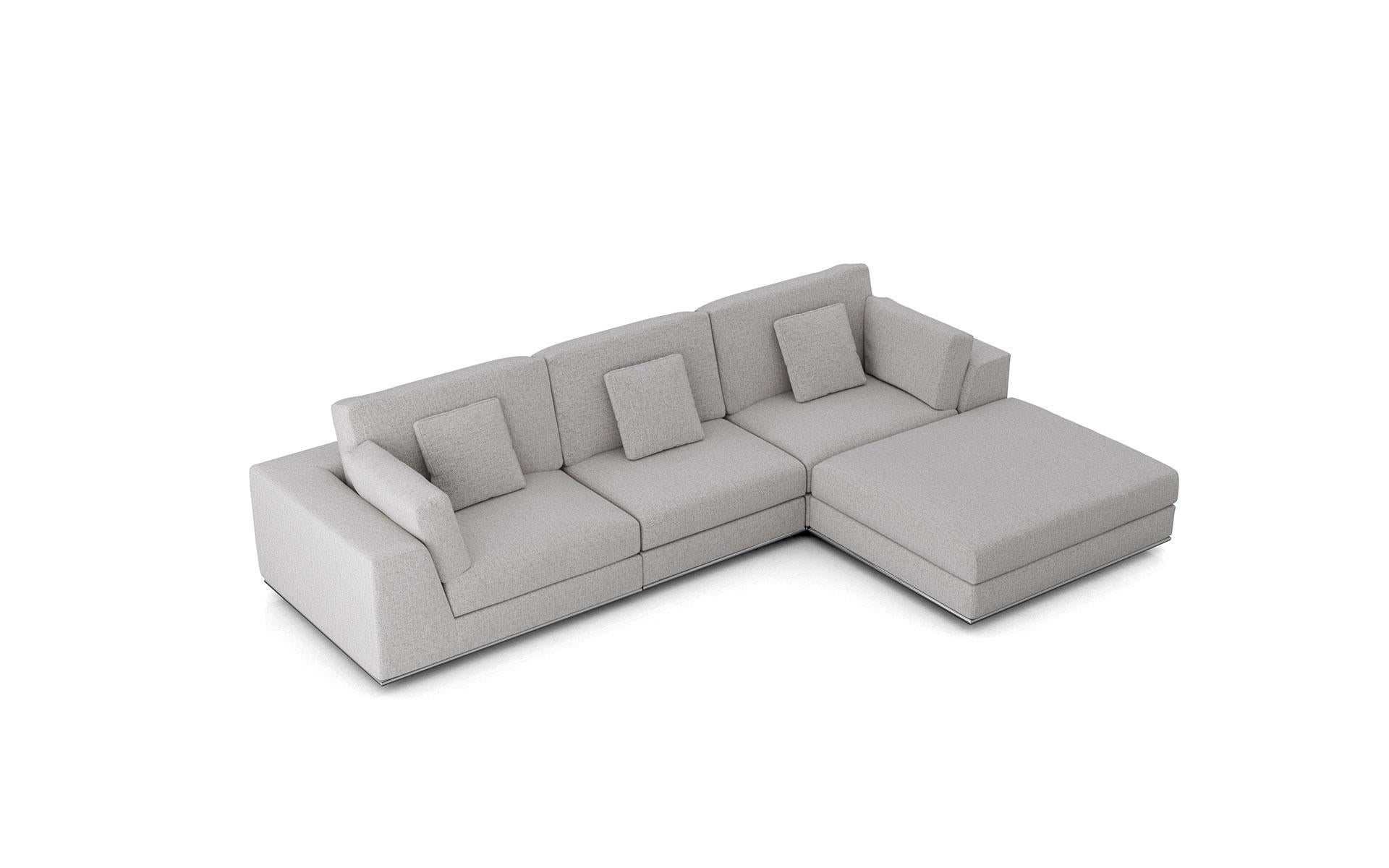 modern gray sectional sofa
