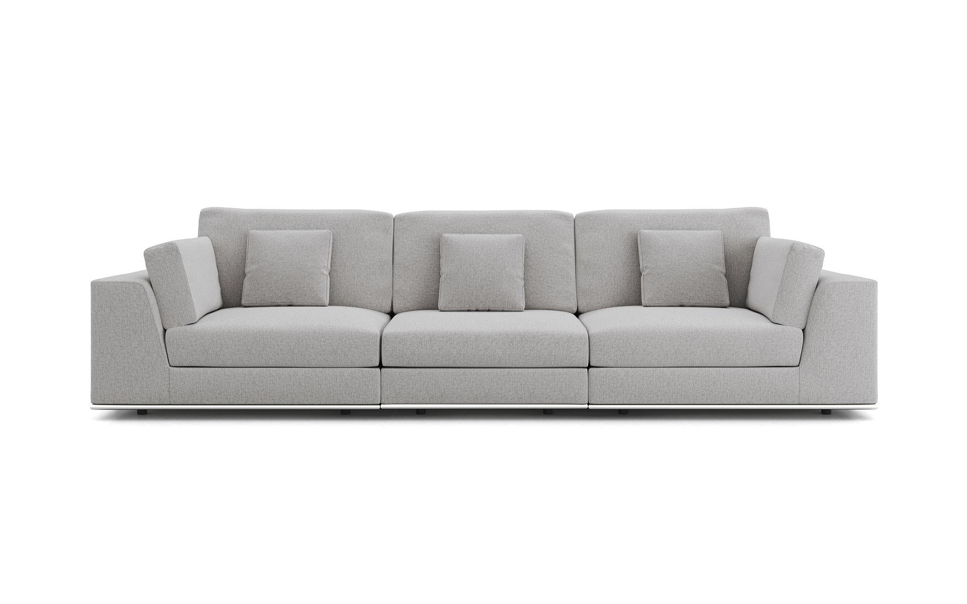 contemporary gray sectional