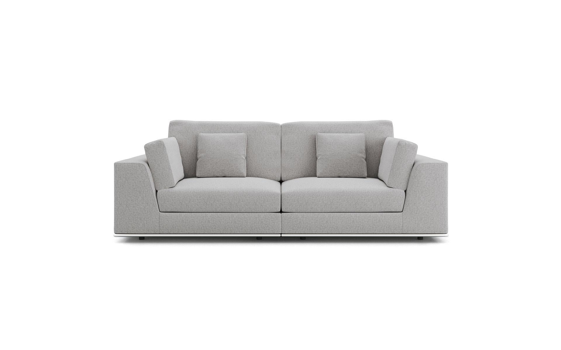 Modern Contemporary Gray Modular Sectional Sofa