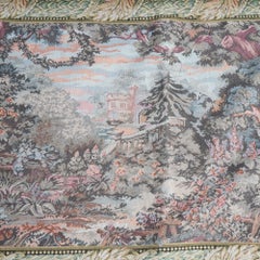 Contemporary Greco-Roman Scenic Courtyard Wall Tapestry with Figures 20thC