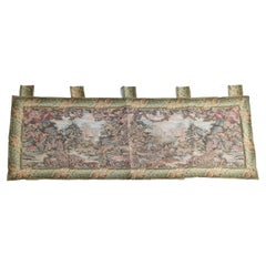 Contemporary Greco-Roman Scenic Courtyard Wall Tapestry with Figures 20th