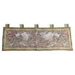 Contemporary Greco-Roman Scenic Courtyard Wall Tapestry with Figures 20thC