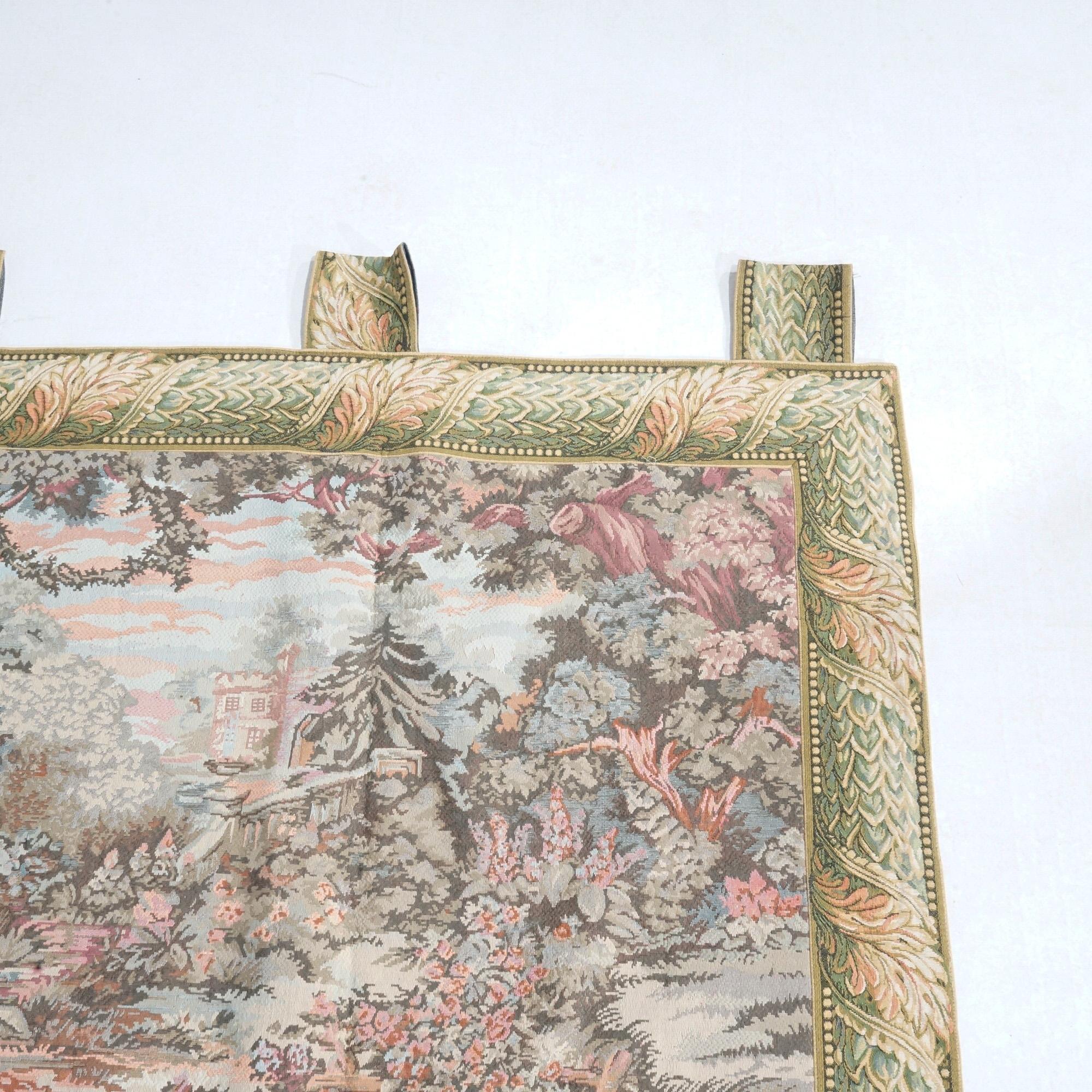 Textile Contemporary Greco-Roman Scenic Landscape Wall Tapestry 20th Century For Sale