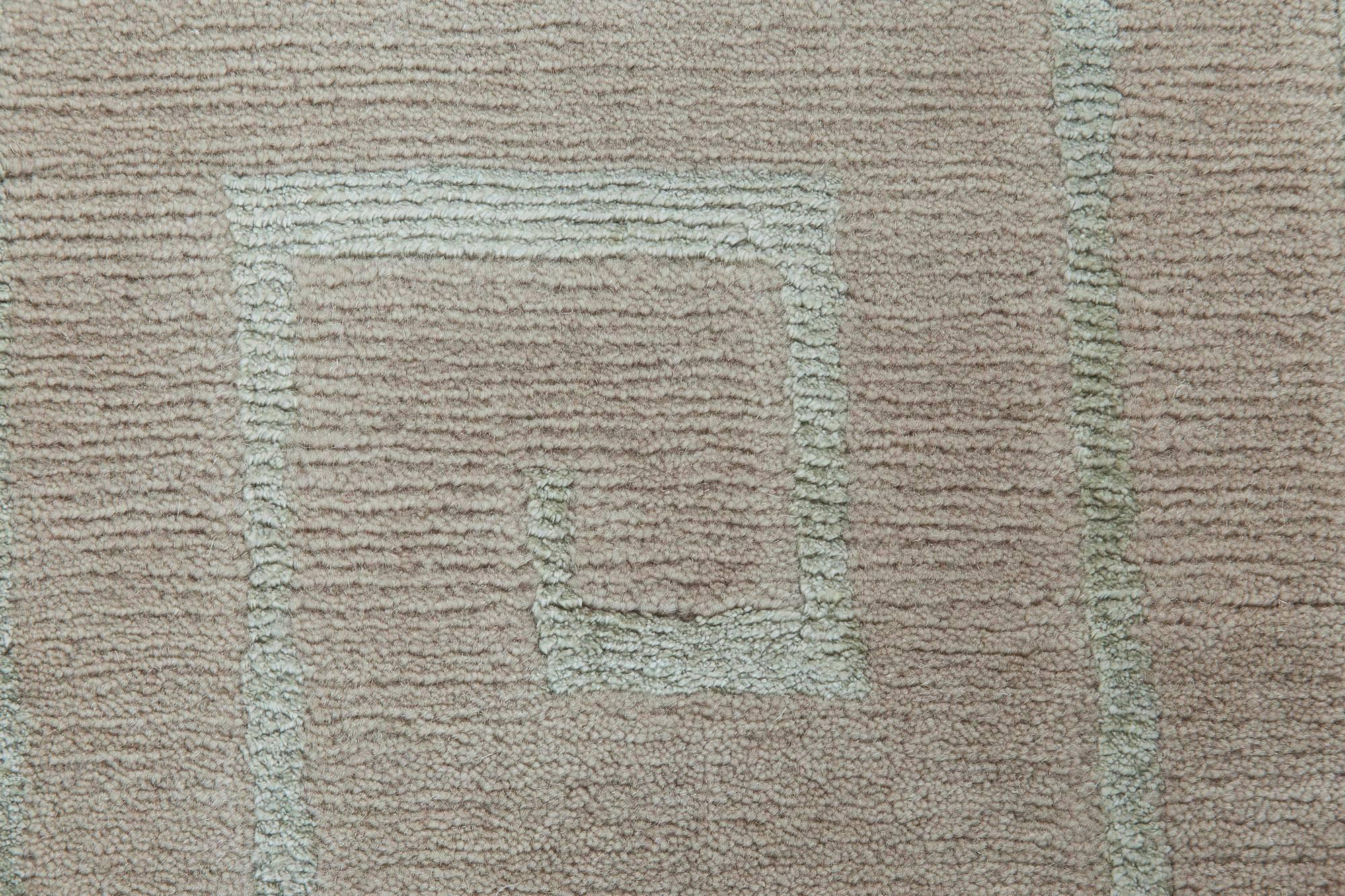Contemporary Greek key Design wool rug by Doris Leslie Blau
Size: 6'0